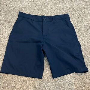 Under Armour Dark Blue Boys XL Flat Front Shorts